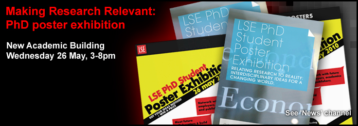 LSE PhD poster exhibition banner LSE PhD poster exhibition banner