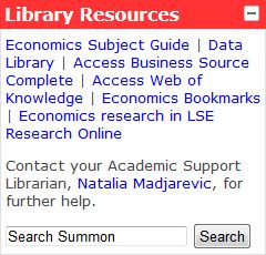 Economics Library block