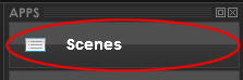Scenes button in Echo360