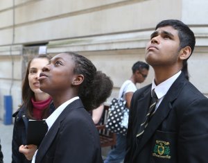 Schoolchildren at LSE