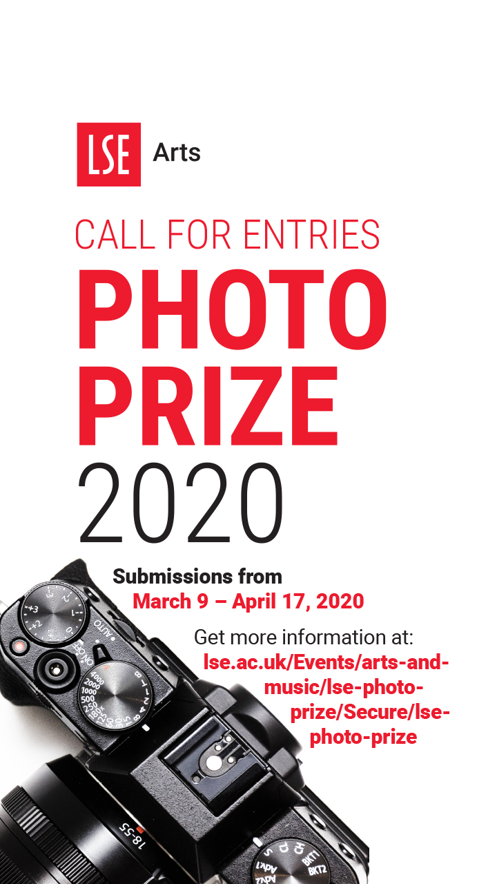 A poster inviting to submit entries to a photo prize. 